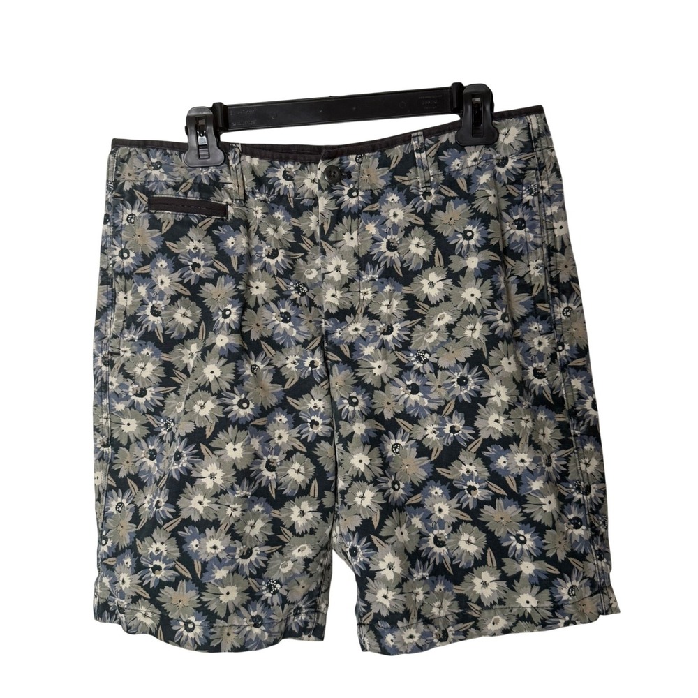 Gap Floral Chino Shorts Mens 33 Sunwashed All Over Floral Print Canvas